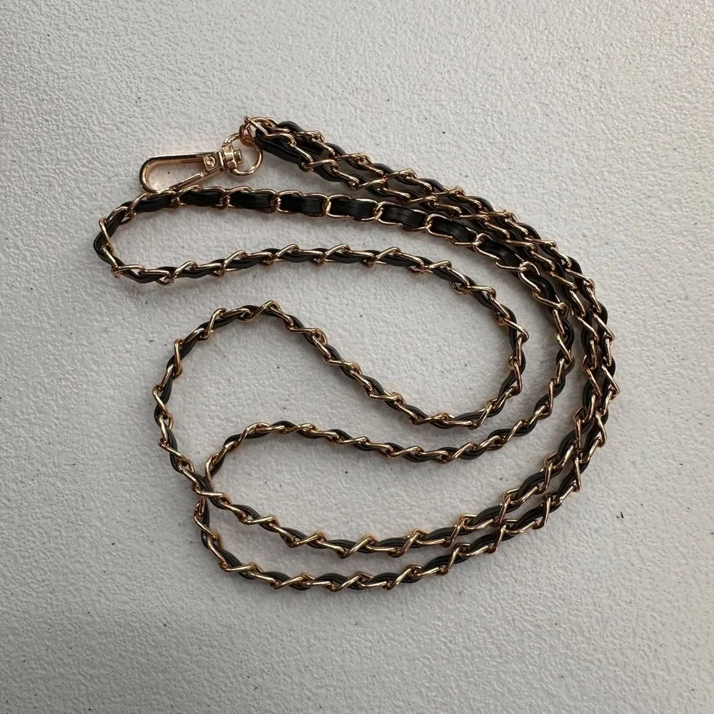 Gold & Black‎ Chain Strap Lanyard Clasp Phone Handbags & Accessories Glasses 24